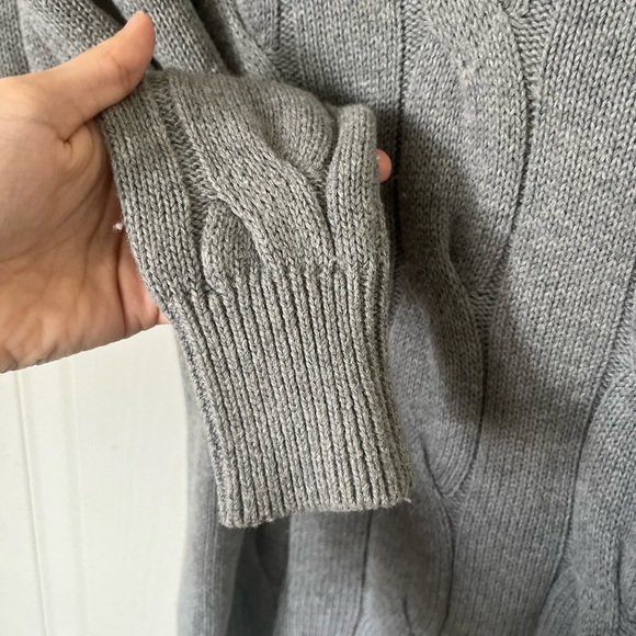 Lacoste Gray Knit Wool-cotton Hooded Sweater - Picture 6 of 7